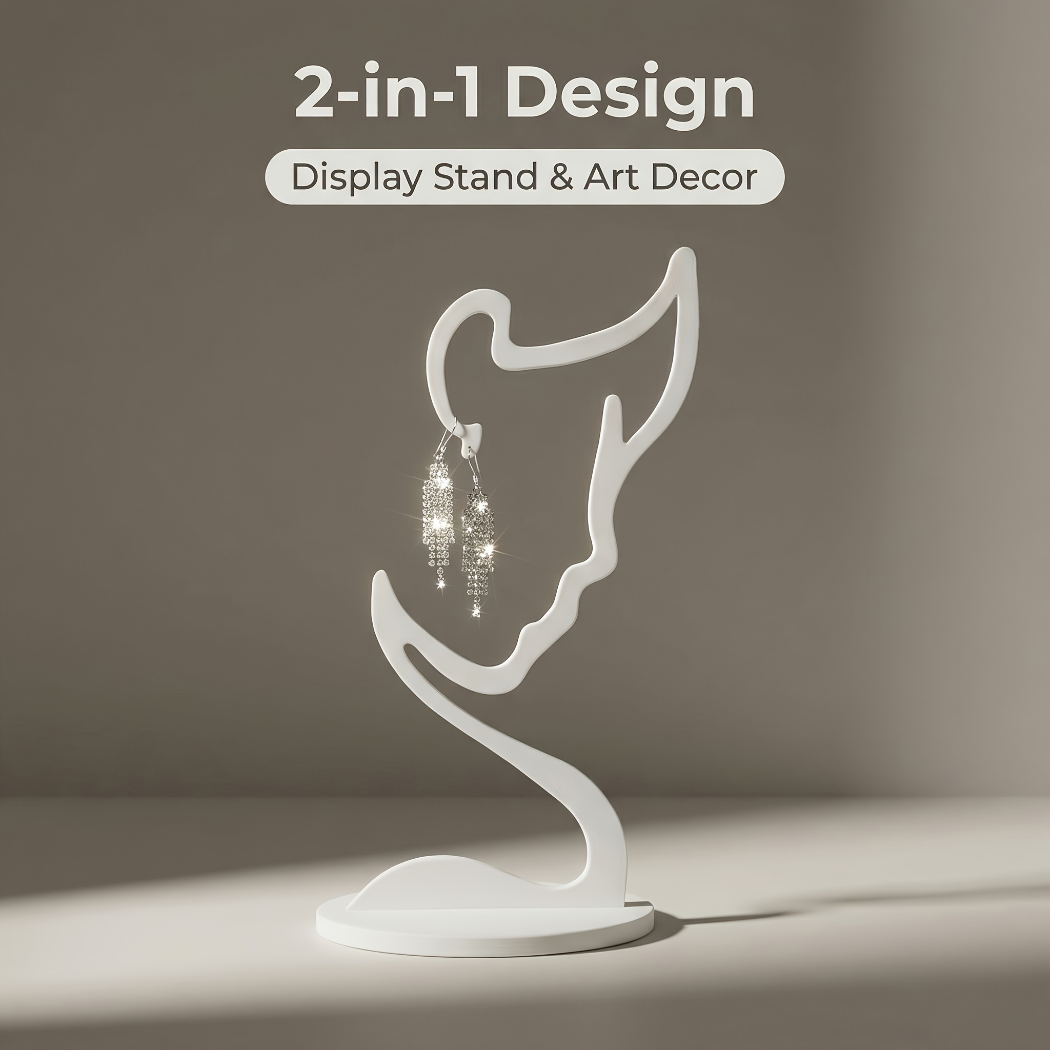3D-Printed Earring Display Stand for Home and Store Use